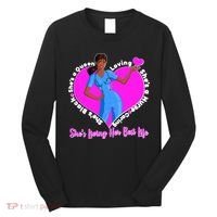 Black Nurse Living Her Best Life Long Sleeve Shirt thumb 0