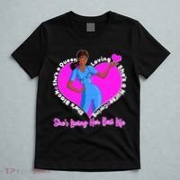 Black Nurse Living Her Best Life T-Shirt thumb 5