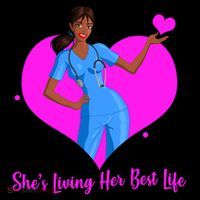 Black Nurse Living Her Best Life Coffee Mug thumb 5