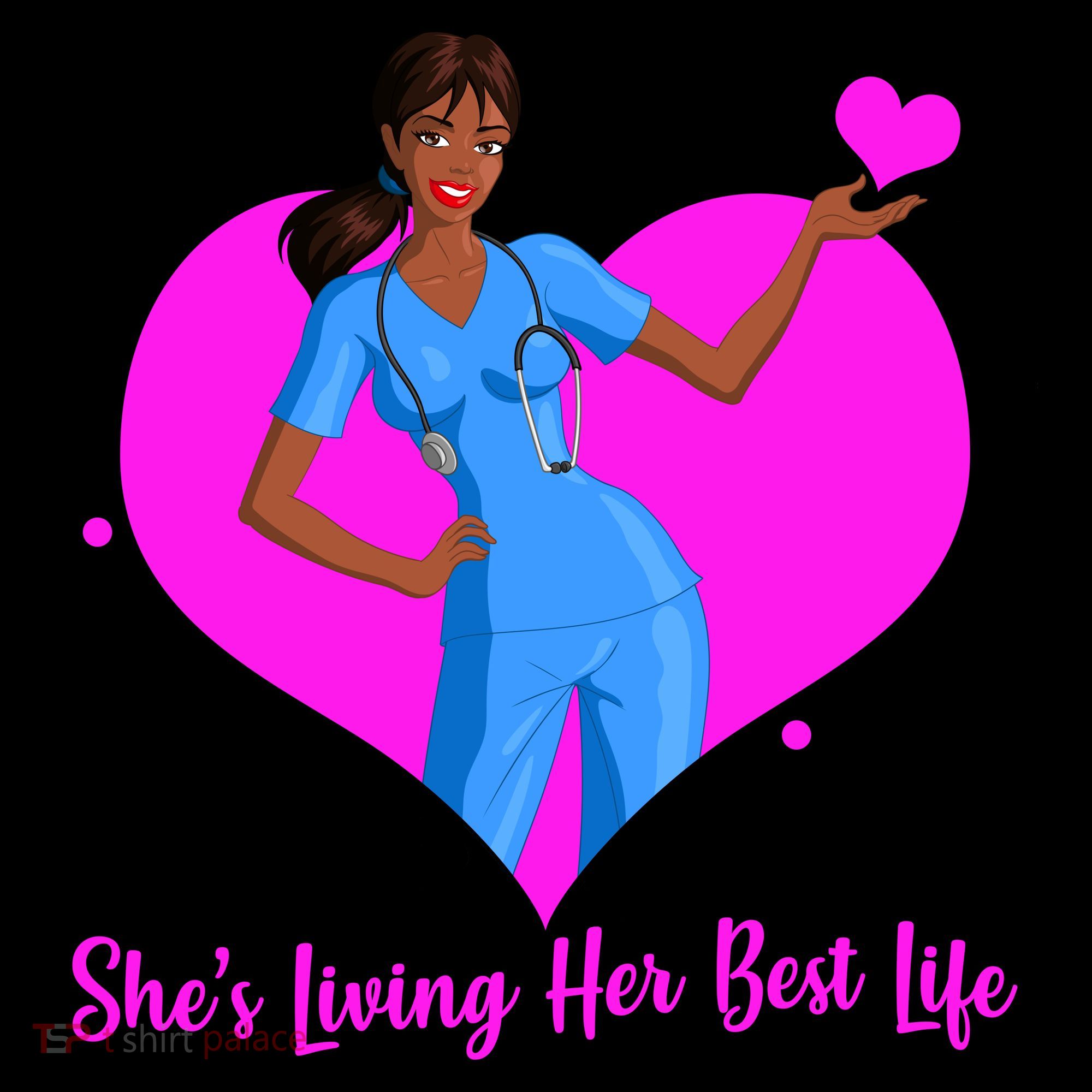 Black Nurse Living Her Best Life Coffee Mug