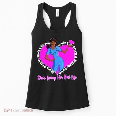Black Nurse Living Her Best Life Women's Tank Top