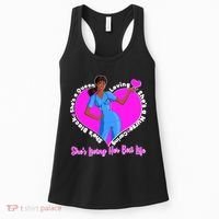 Black Nurse Living Her Best Life Women's Tank Top thumb 0