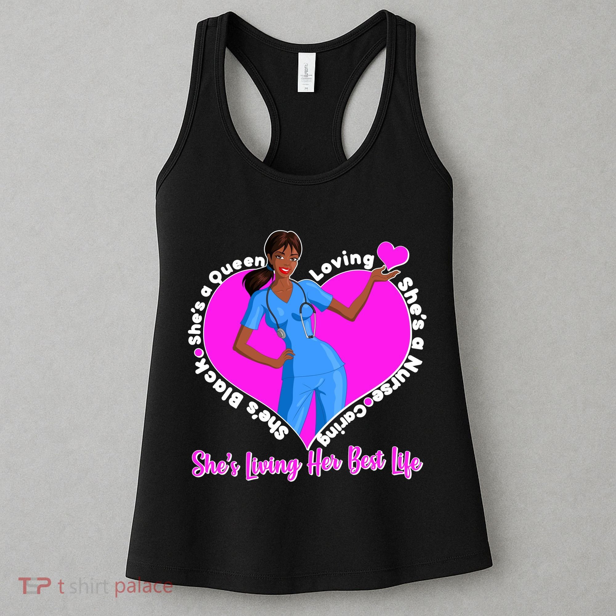 Black Nurse Living Her Best Life Women's Tank Top