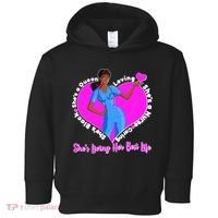 Black Nurse Living Her Best Life Toddler Hoodie thumb 0