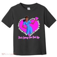 Black Nurse Living Her Best Life Toddler T-Shirt thumb 0