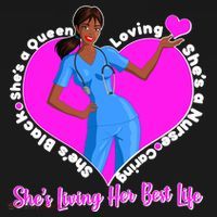 Black Nurse Living Her Best Life Visor thumb 3