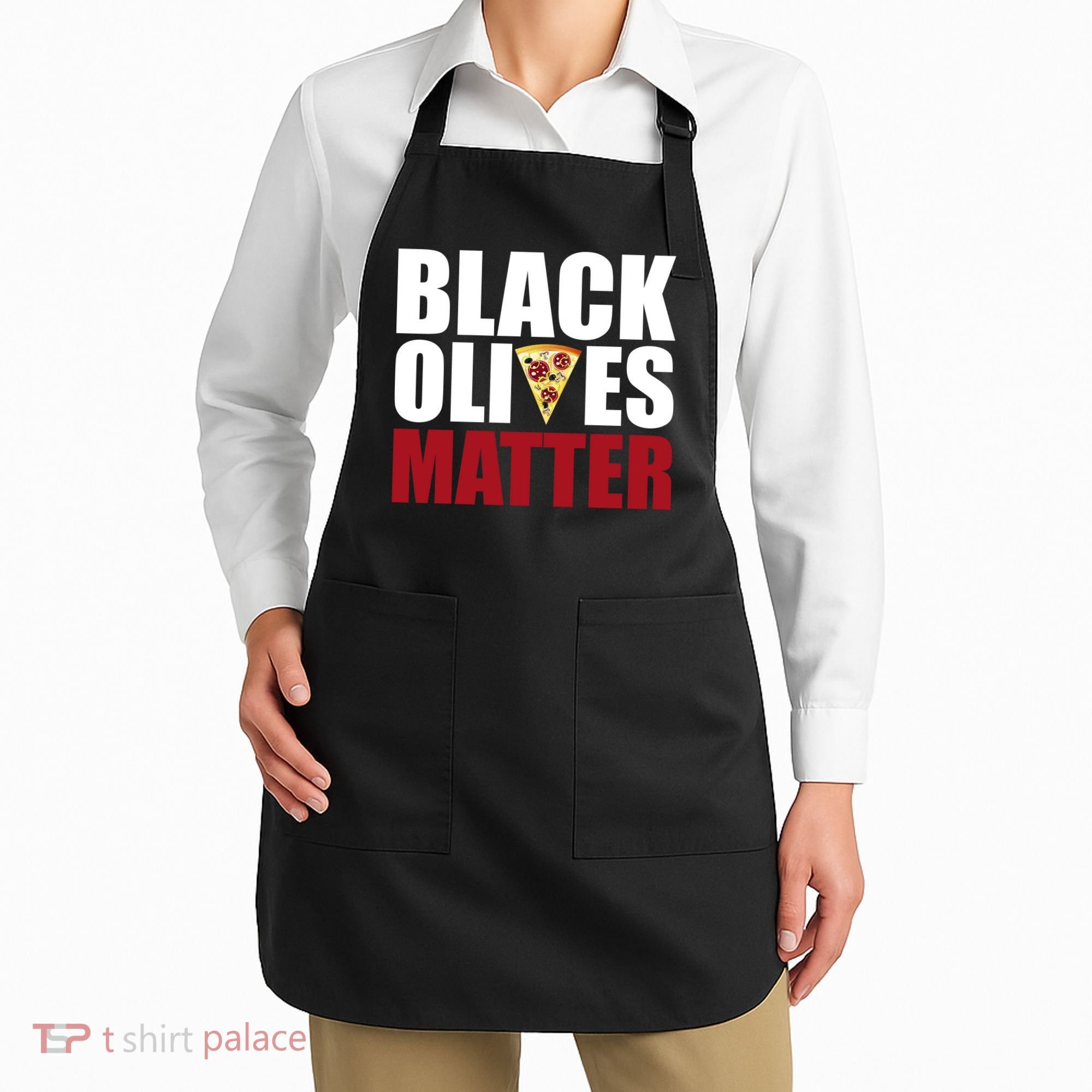 Black Olives Matter Apron