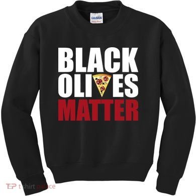 Black Olives Matter Kids Sweatshirt