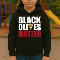 Black Olives Matter Kids Hoodie thumb 3