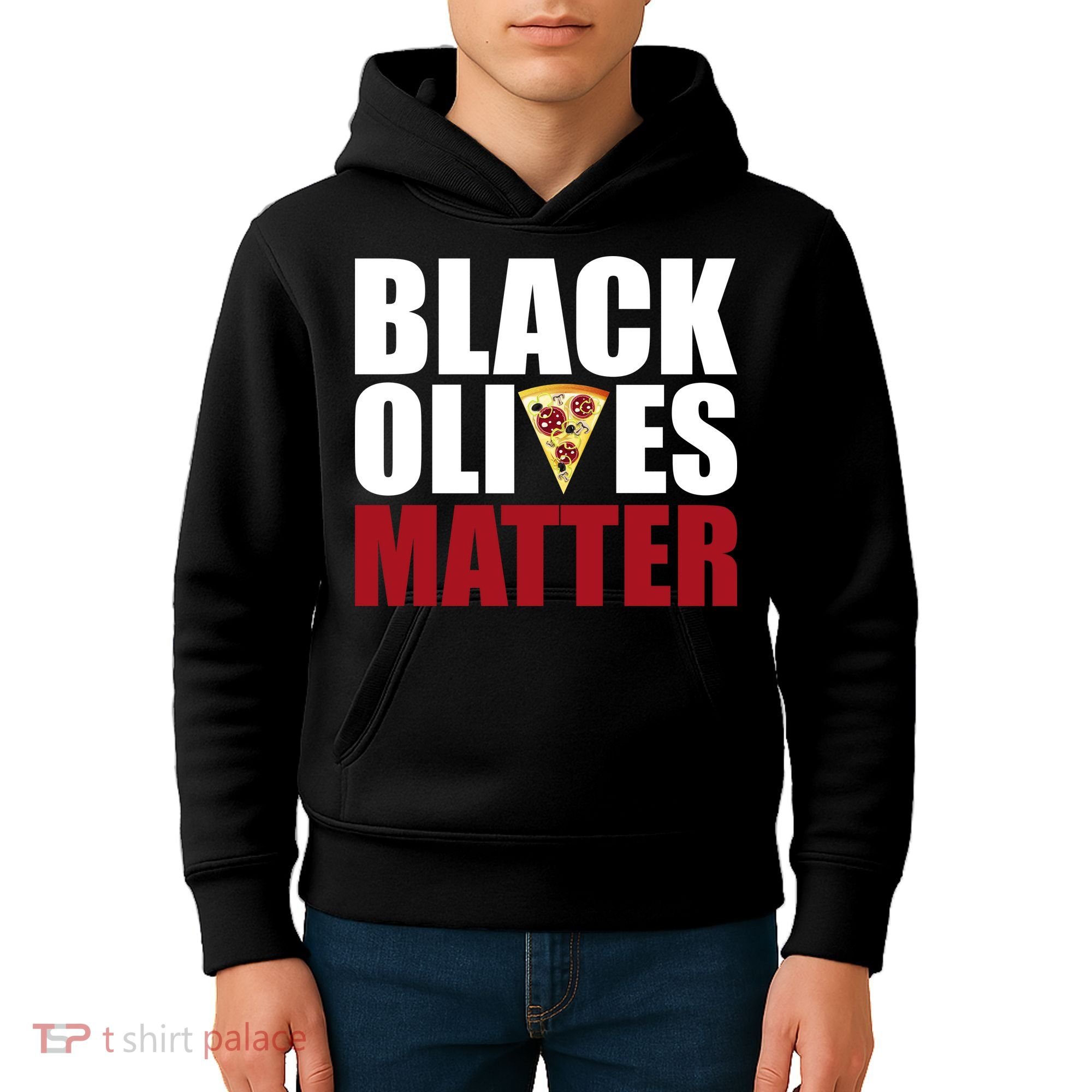 Black Olives Matter Kids Hoodie