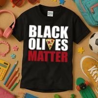 Black Olives Matter Kids T-Shirt thumb 3