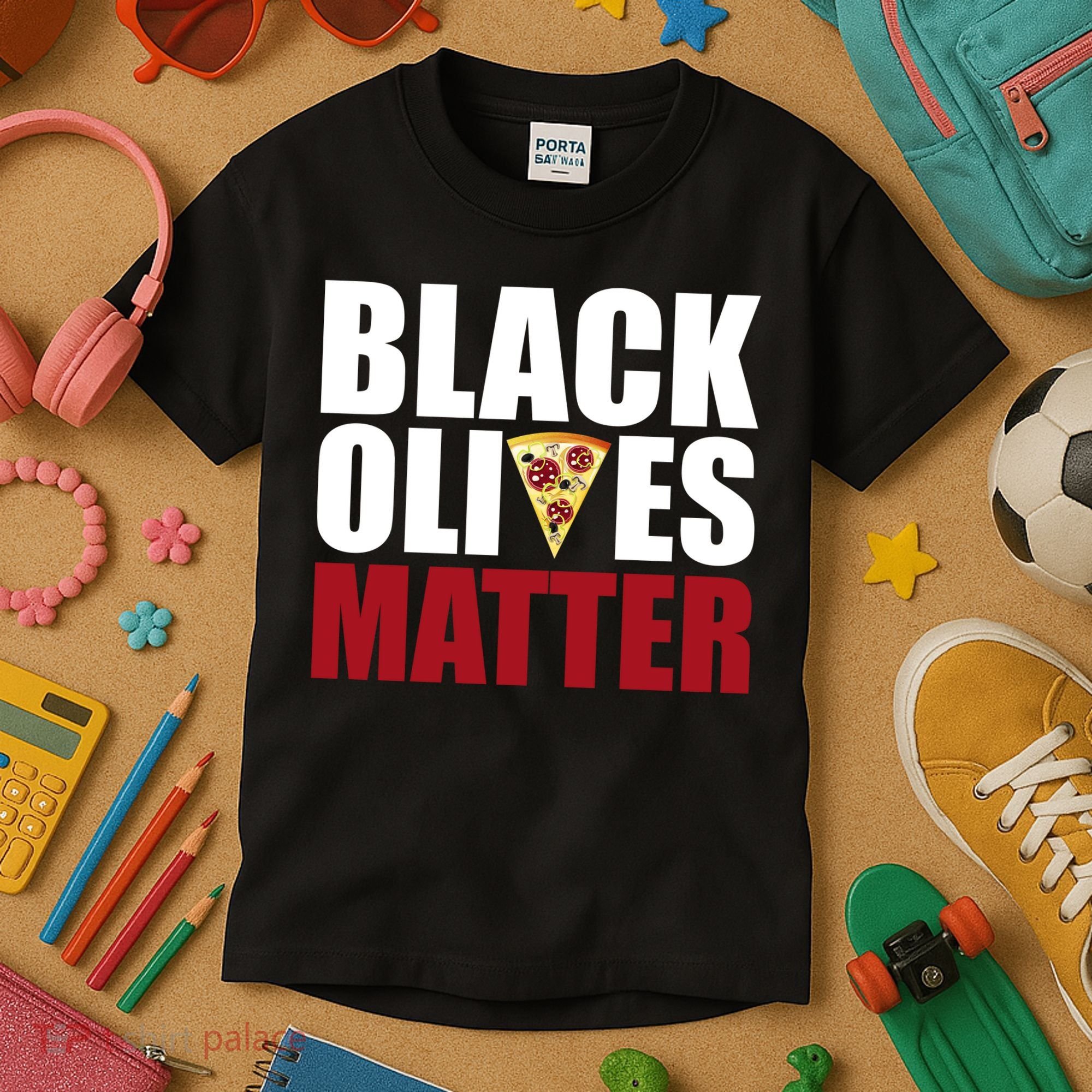 Black Olives Matter Kids T-Shirt