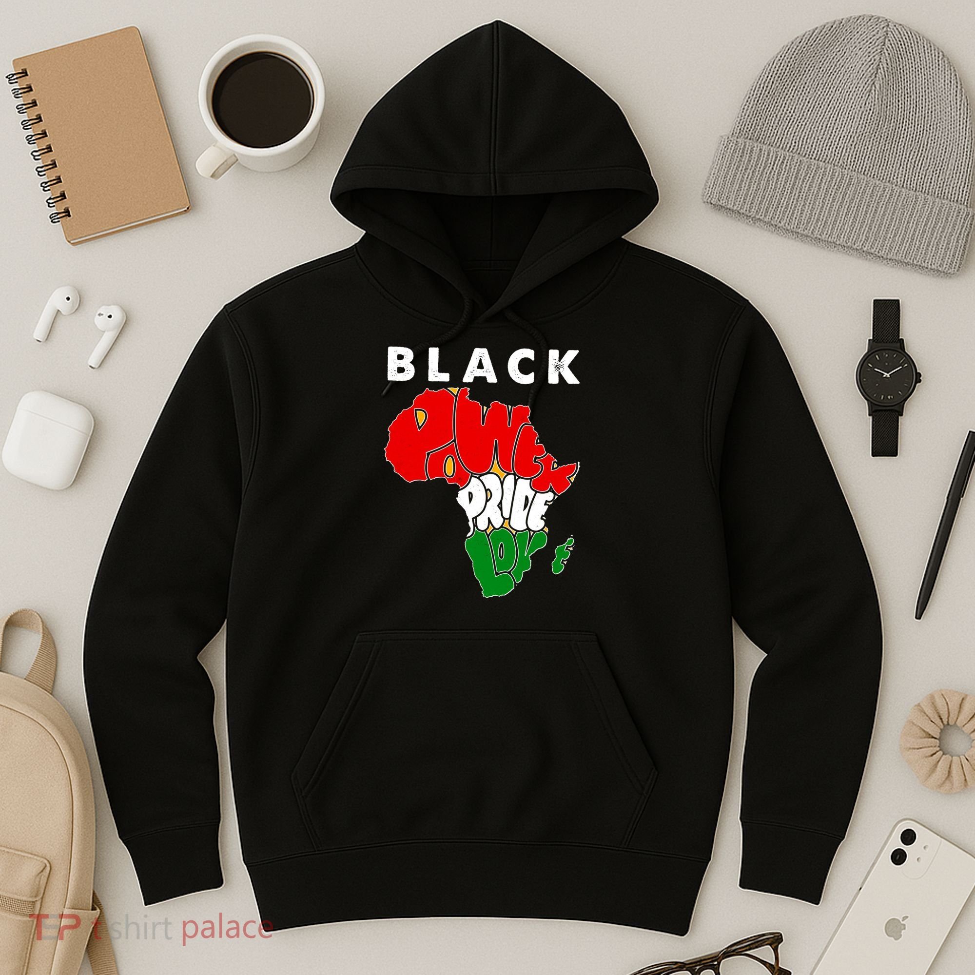 Black Power Pride Love Black History Month Hoodie