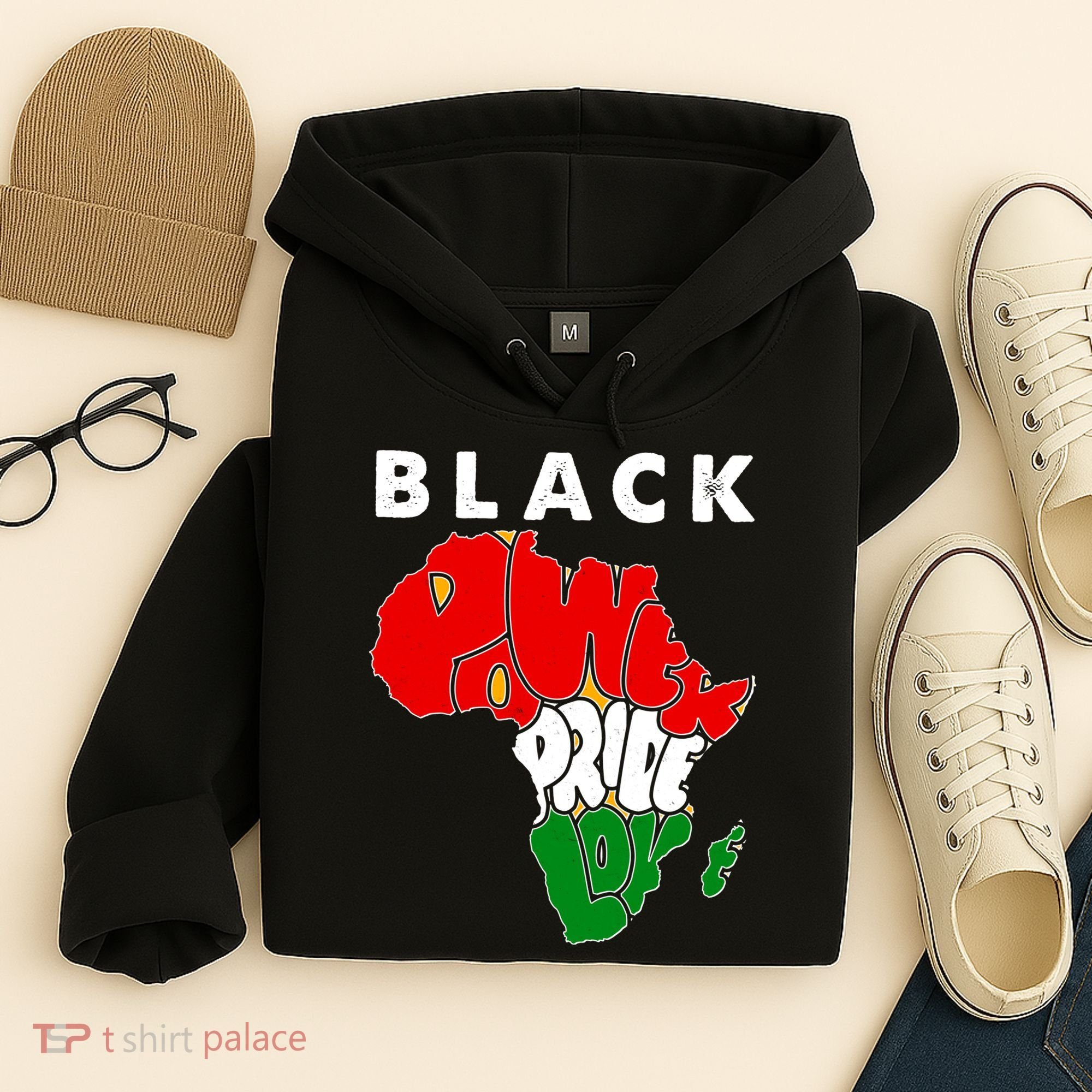 Black Power Pride Love Black History Month Hoodie