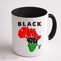 Black Power Pride Love Black History Month Coffee Mug thumb 1