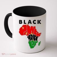 Black Power Pride Love Black History Month Coffee Mug thumb 0
