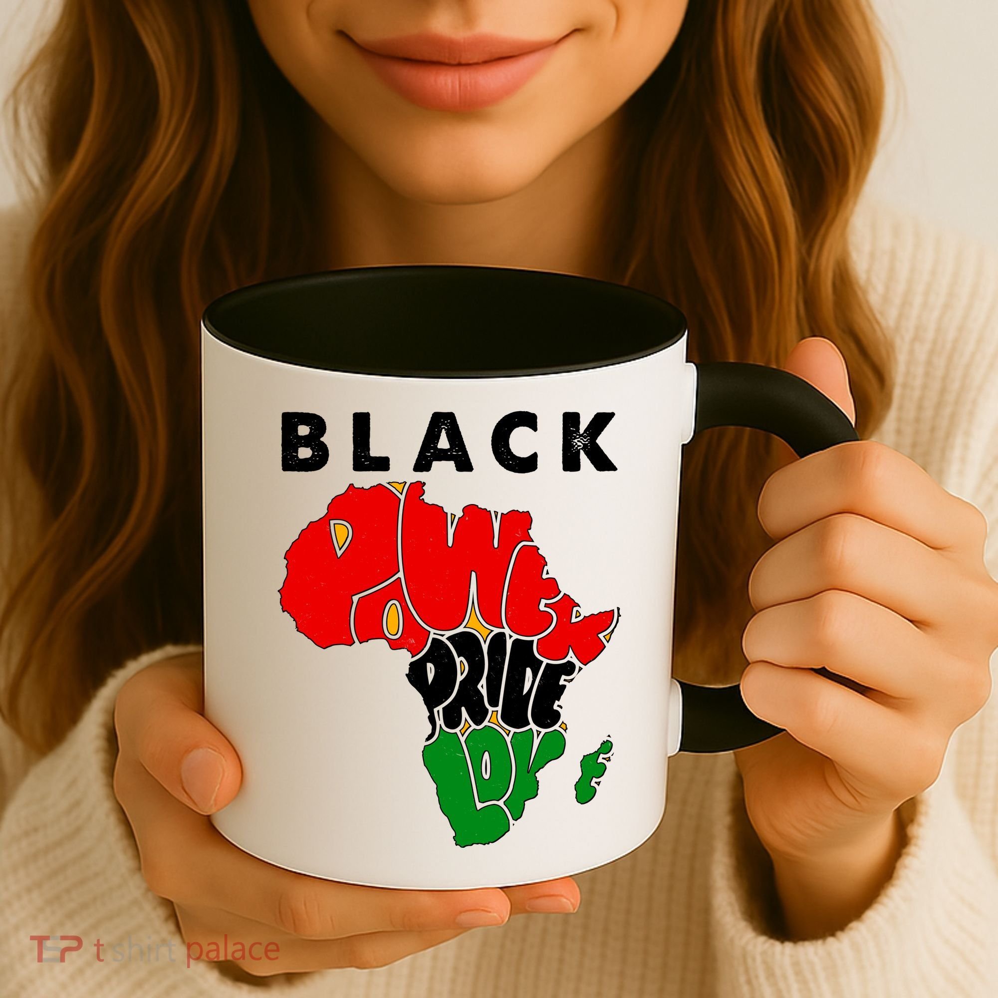 Black Power Pride Love Black History Month Coffee Mug