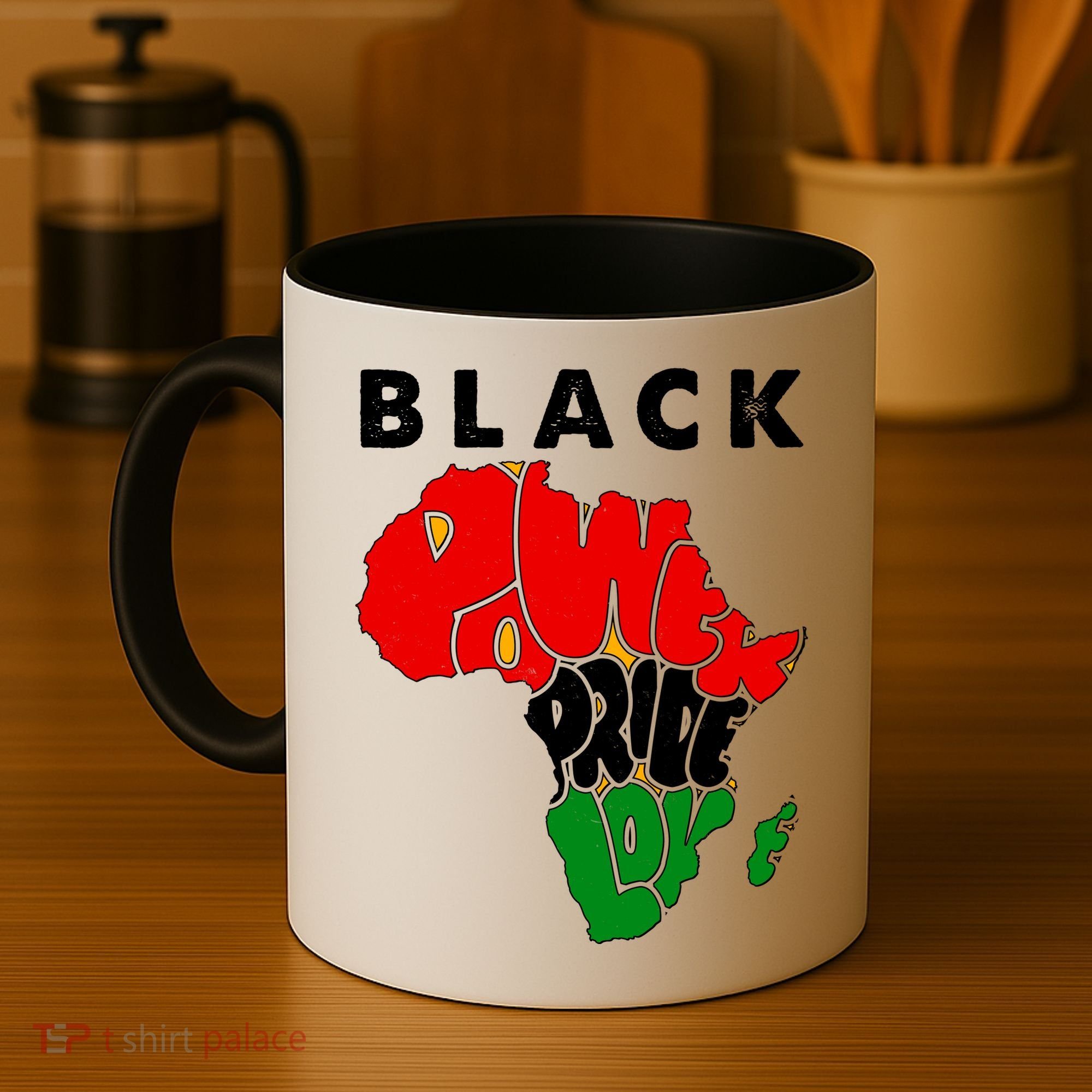Black Power Pride Love Black History Month Coffee Mug