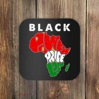 Black Power Pride Love Black History Month Coaster thumb 0