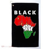 Black Power Pride Love Black History Month Golf Towel thumb 0