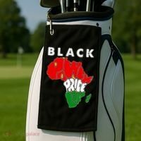 Black Power Pride Love Black History Month Golf Towel thumb 2