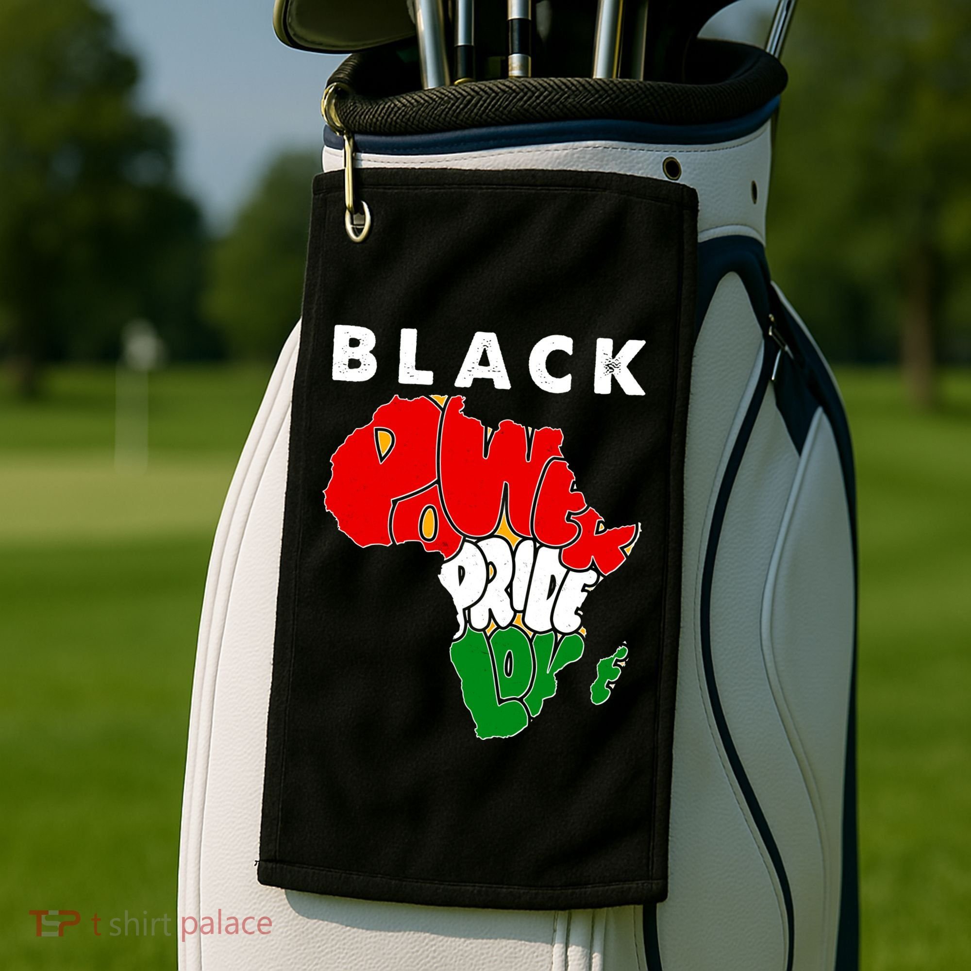 Black Power Pride Love Black History Month Golf Towel
