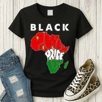 Black Power Pride Love Black History Month Women's T-Shirt thumb 3
