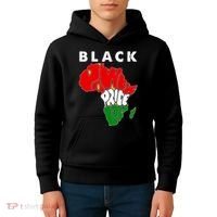 Black Power Pride Love Black History Month Kids Hoodie thumb 4
