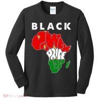Black Power Pride Love Black History Month Kids Long Sleeve Shirt thumb 0