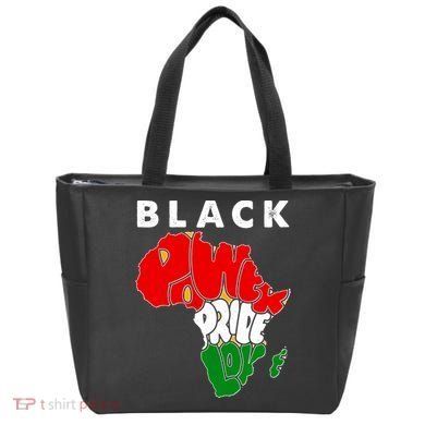 Black Power Pride Love Black History Month Tote Bag