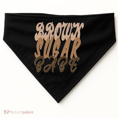 Black Pride Brown Sugar Babe Melanin USA-Made Doggie Bandana
