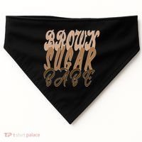 Black Pride Brown Sugar Babe Melanin USA-Made Doggie Bandana thumb 0