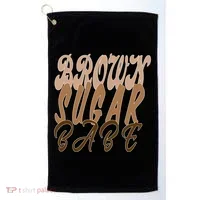 Black Pride Brown Sugar Babe Melanin Golf Towel thumb 0