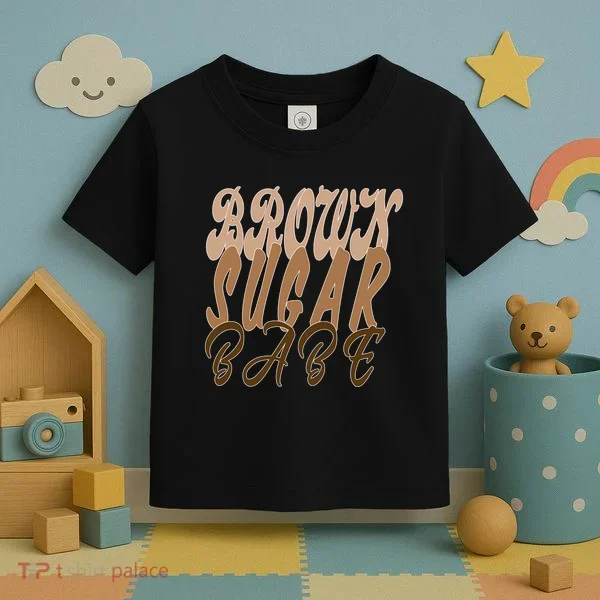 Black Pride Brown Sugar Babe Melanin Toddler T-Shirt