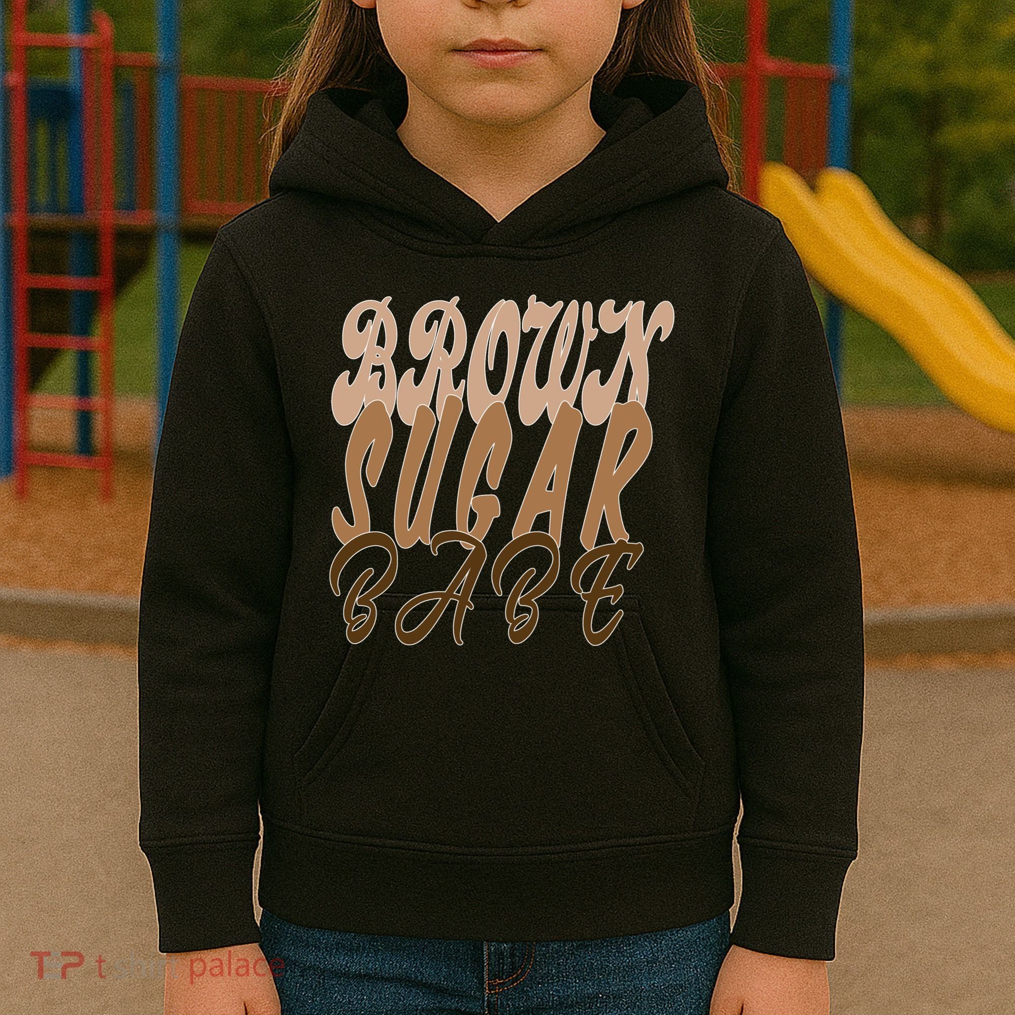 Black Pride Brown Sugar Babe Melanin Kids Hoodie