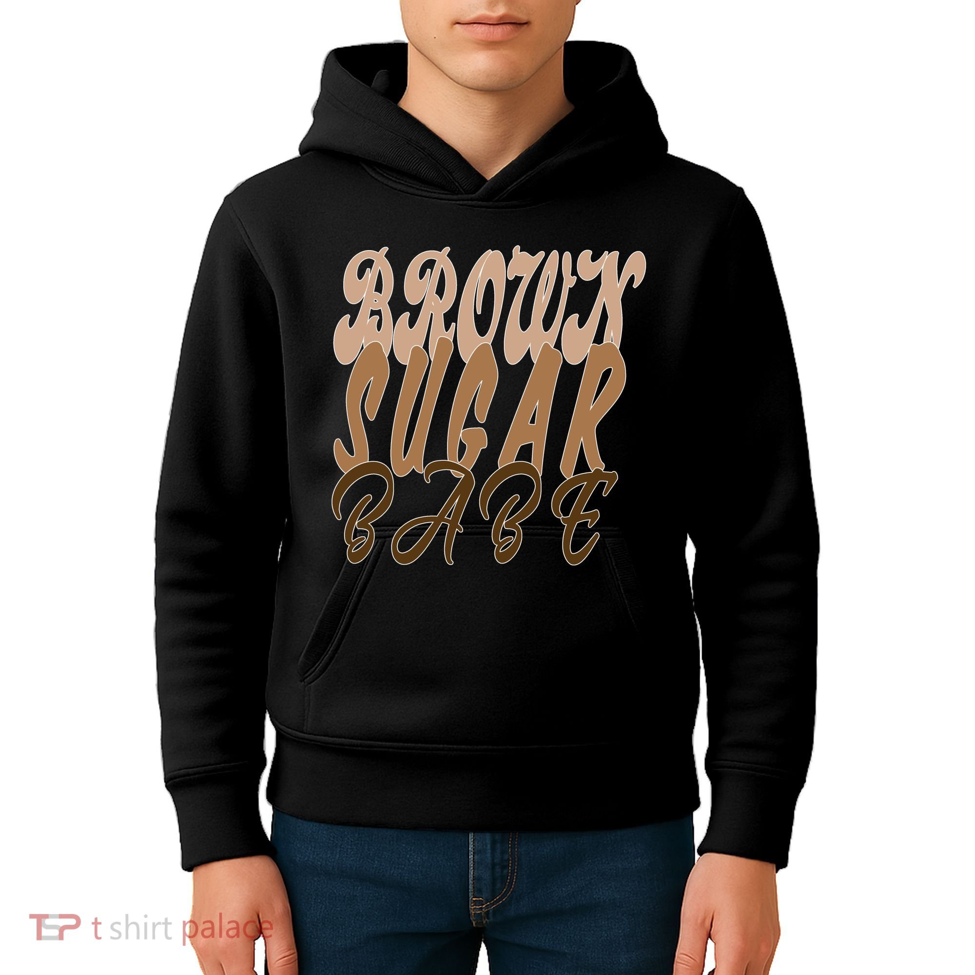 Black Pride Brown Sugar Babe Melanin Kids Hoodie