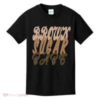 Black Pride Brown Sugar Babe Melanin Kids T-Shirt thumb 0