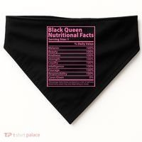 Black Queen Nutritional Facts USA-Made Doggie Bandana thumb 0