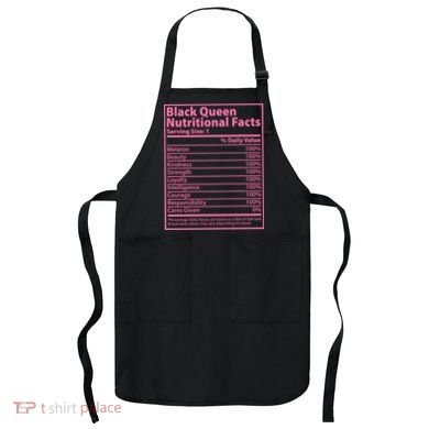 Black Queen Nutritional Facts Apron