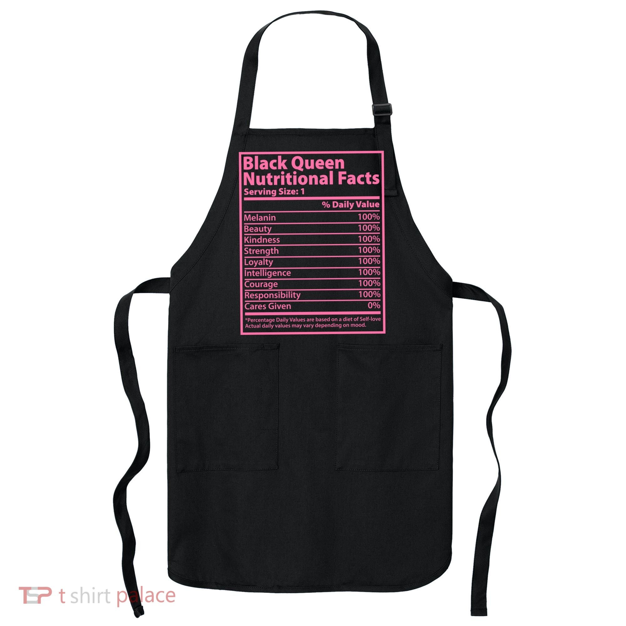 Black Queen Nutritional Facts Apron