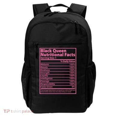 Black Queen Nutritional Facts Backpack