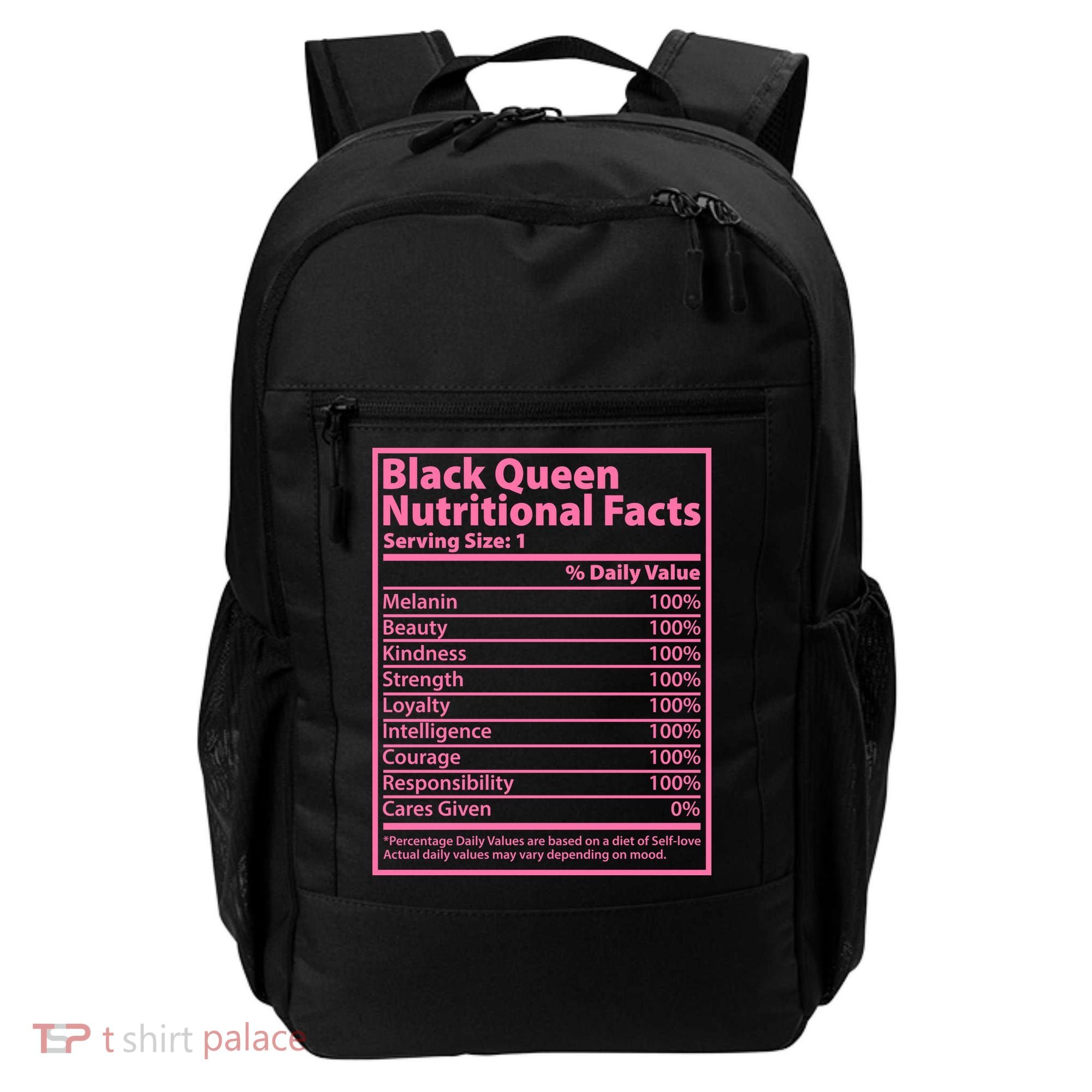 Black Queen Nutritional Facts Backpack