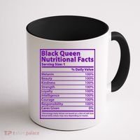 Black Queen Nutritional Facts Coffee Mug thumb 1