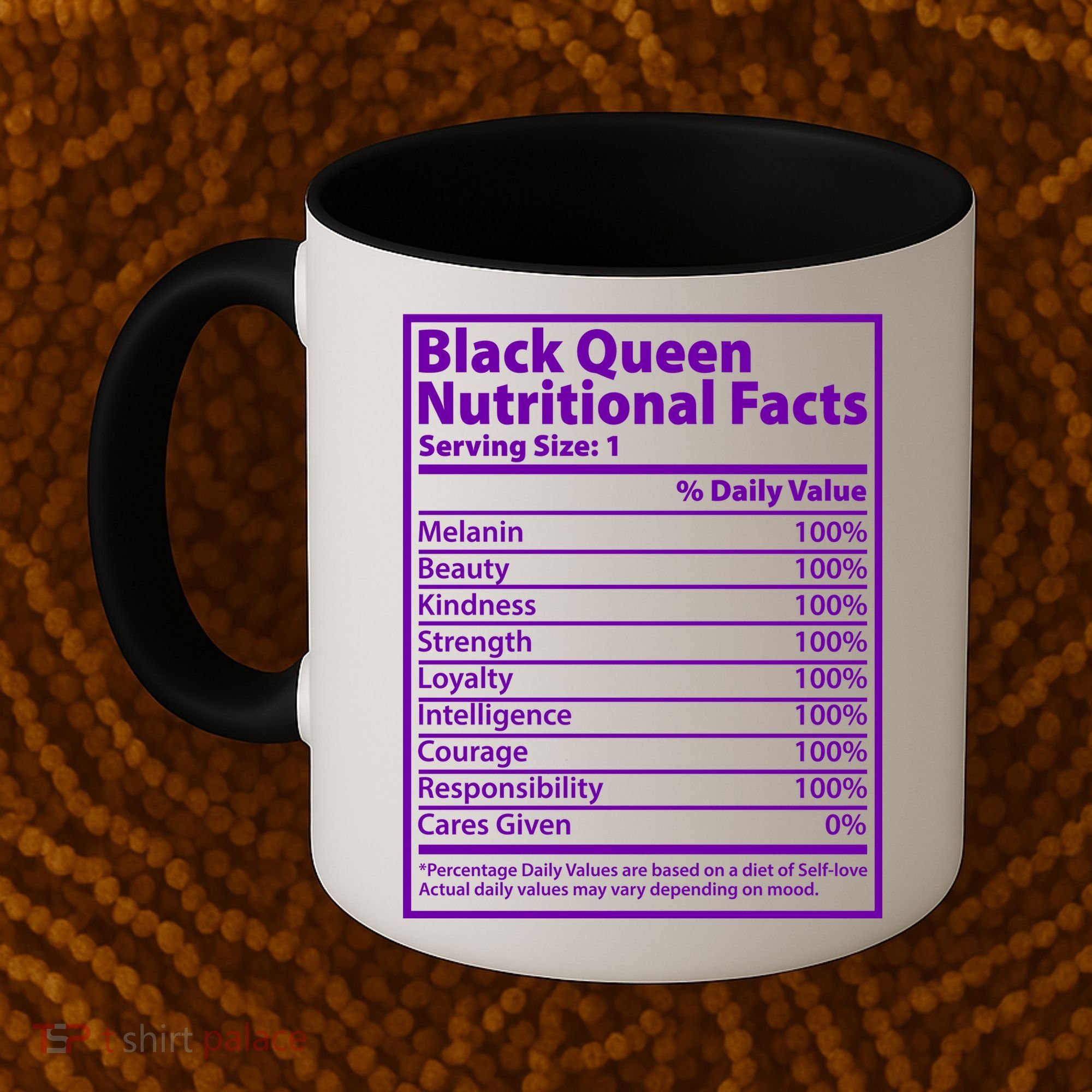Black Queen Nutritional Facts Coffee Mug