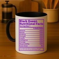 Black Queen Nutritional Facts Coffee Mug thumb 4