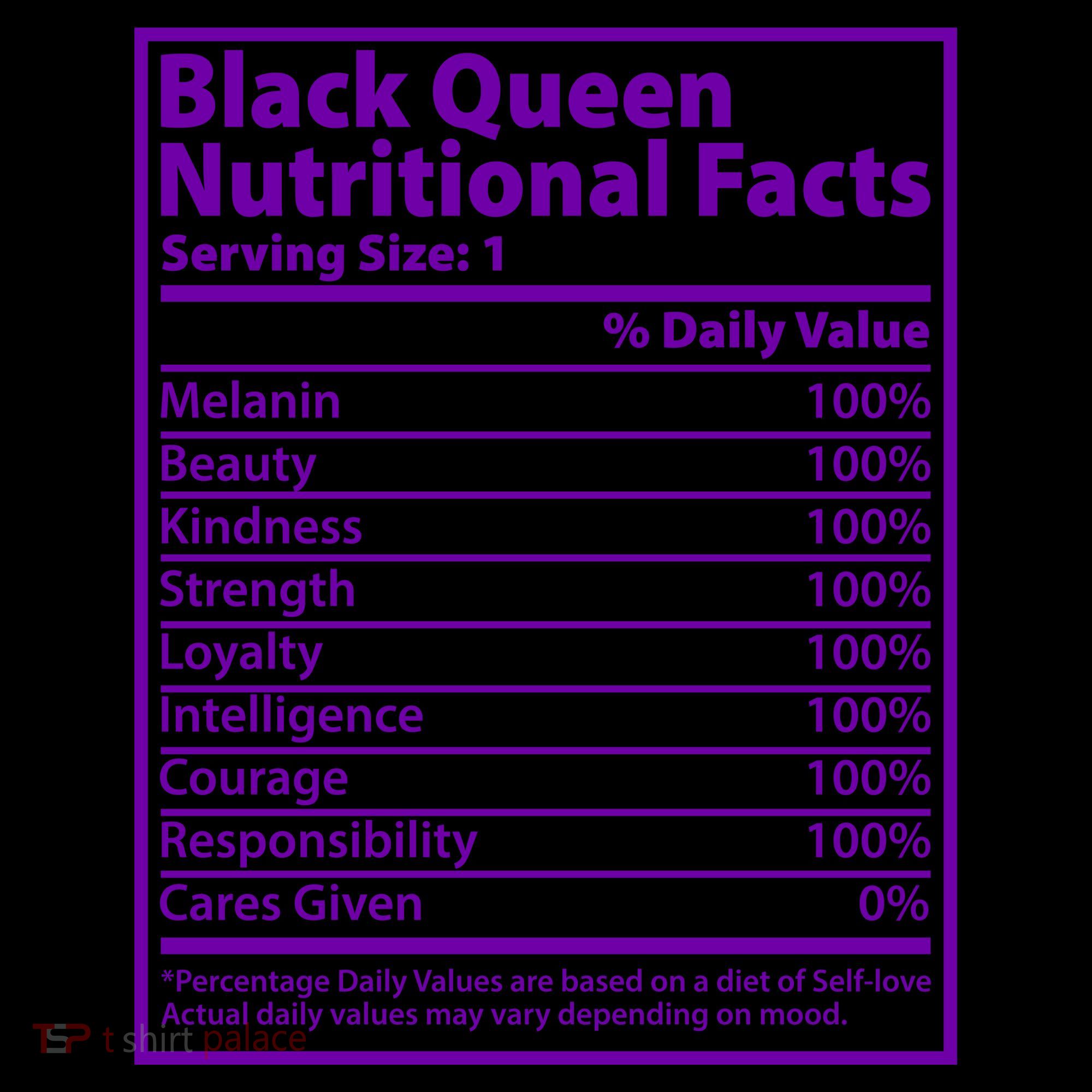 Black Queen Nutritional Facts Coffee Mug