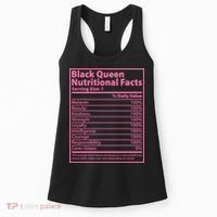 Black Queen Nutritional Facts Women's Tank Top thumb 0