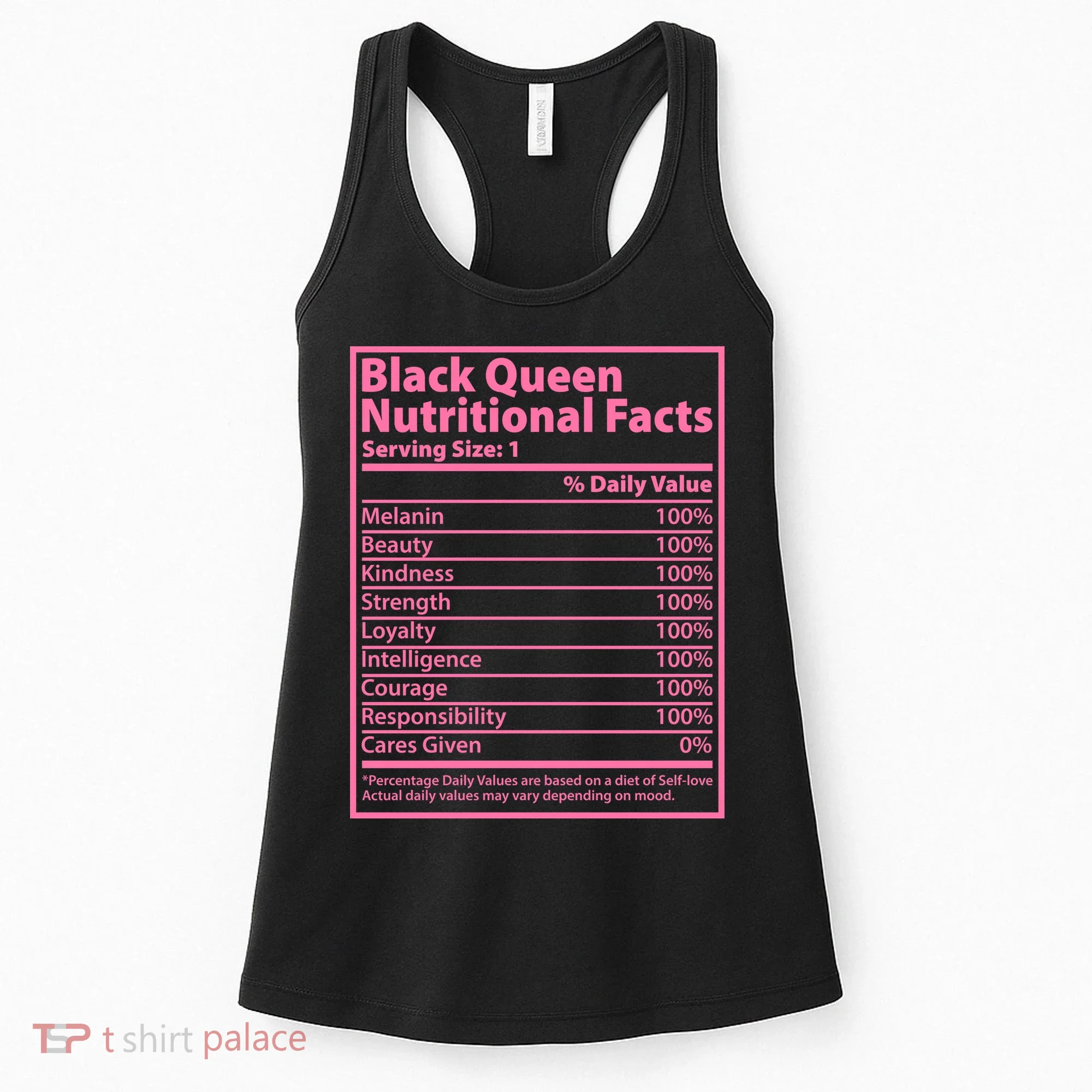 Black Queen Nutritional Facts Women's Tank Top
