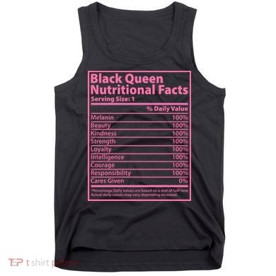 Black Queen Nutritional Facts Tank Top