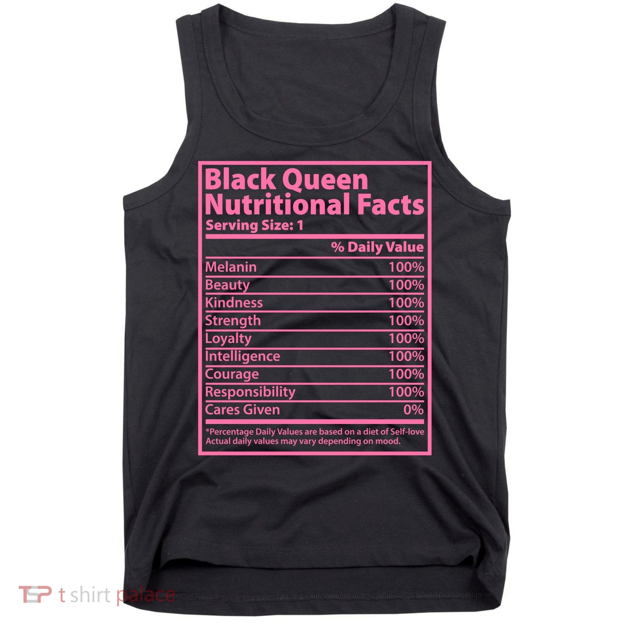 Black Queen Nutritional Facts Tank Top